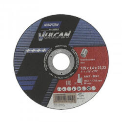 Norton Vulcan vágókorong 125x1, 6mm INOX A46T (66252833403)