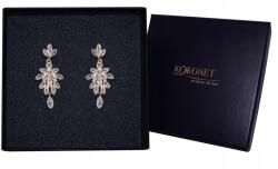 Kokonet Arany fülbevaló arany levelekkel 18k esküvői ajándék (Kolczyki ślubne pozłacane gold)