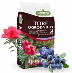 Biovita Föld Aljzat Kerti Tőzeg Savanyú 5L Áfonya Tűlevelű Hanga Azálea Páfrány (Torf ogrodniczy Biovita5 do kwasolubnych)