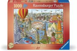 Ravensburger - 80 nap alatt a Föld körül 1000 darabos kirakó (12000169)