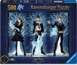 Ravensburger - Harry Potter - Világító Patrónus - sötétben világít! 500 darabos kirakó (12001509)