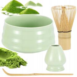  Matcha Szett 4IN1 Kerámia Csésze Seprű Teáskanál Matcha (4szumc1959)