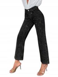 Shein Fekete Mom Jeans Farmer Flitterekkel Magas Derekú S 1JJ