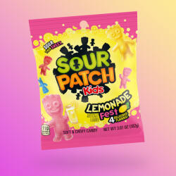 Sour Patch Kids Lemonade Fest vegyes gyümölcsös savanyú gumicukor 102g - vegyesbolt