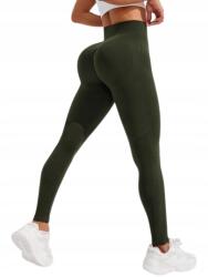 Shein Magas Derekú Leggings Sima Khaki Hosszú M 1EG
