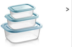 Tescoma 4FOOD Tároló dobozok fagyasztóba, 3 db, 0.5; 1.0; 2.0 l