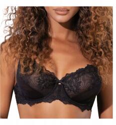 Siélei Csipkés melltartó fekete puha merevítőkkel Elegáns Sielei 75C (elegancka bielizna koronkowa Glam 1940)