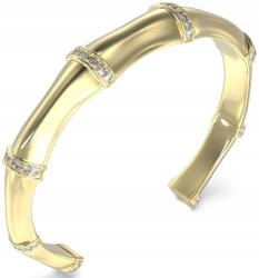 Guess Divatos Guess Bamboo Bangle Karkötő Nyitott Arany Karkötő Kristályokkal (JUBB05161JWYGS)