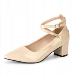  Plilima Női Magassarkú Cipő Pántos Bézs 40-es méret (B0CXDX2C92)