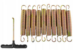 Rozz Kiegészítő rugók trambulinhoz, 165mm, 10db, kampókkal (01459_rozz_gabC_okz)