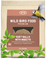 Esschert Design Prémium faggyúgolyó szárított rovarokkal, madáreleség, 6 db-os (FB881)