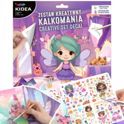 kidea Transzfer Matricák Kreatív Készlet Tündérek 3 lap 83 db-os (5906601700460)