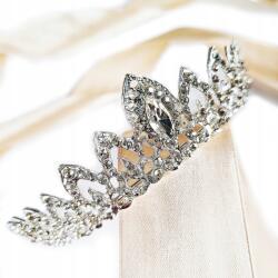 Kokonet Ezüstszínű Diadém lánybúcsúra, esküvőre, menyegzőre, csillogó (4-0175)