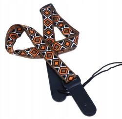 Kazoo Polska Kötött ukulele heveder hímzett akasztó zsinór állítható póráz nyakkendő (padu2)