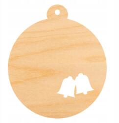 Loveart Rétegelt Lemezből Készült Dekoráció gömb medál 6cm Csingiling (LOV-Sklejka)