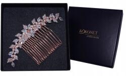 Kokonet Rose gold Swarovski esküvői fésű, elegáns, glam stílus (4-0122)