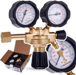 Technic Reduktor manométerrel hegesztéshez és akváriumban való használathoz Argon és CO2 - MIG MAG TIG hegesztéshez 0-200 Bar