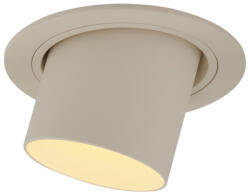 QAZQA Modern beépíthető spotlámpa bézs GU10 50 mm kerek dönthető - Installa (108441)