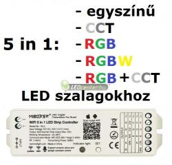 MiLight MiLight-MiBoxer 5 az egyben RGB, RGB+W, CCT, wifi RF vezérlőegység, 180W WL5 (WL5)