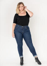 Nina Carter Blugi dama basic marimi mari Nina Carter albastri P608-9 M10 (P608-9DARKBLUE-42)
