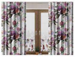  Szép Virágmintás Konyhai Függöny Kész SZALAGGAL140x160 6385 (45345)