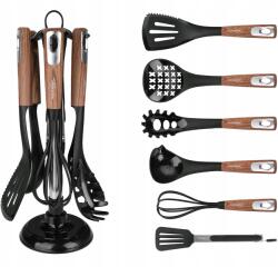 Konyhai eszköz szett 7 db-os kanál habverő fogó állvány (MP-6103)