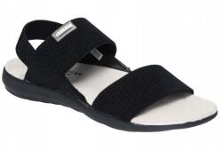American Club RL121 Divatos Flip-flop Papucs Szandál Női Bőr Talpbetét Fekete 41 (RL121/23)