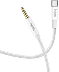 hoco. UPA19 AUX kábel Jack 3, 5 mm - Type-C, 1 m - Fehér