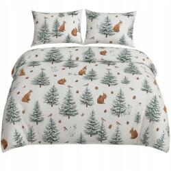 Strefa Spania Kétoldalas karácsonyi ágyneműhuzat 220X200 +2X70X80 téli fényes antiallergén (ZEDD-POS-SW-EFI-220X200)