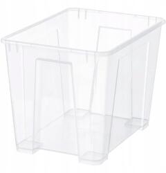 IKEA Doboz Átlátszó Tartály 39x28x28 cm Samla Ikea 22 L (80102976)
