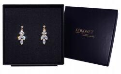 Kokonet fülbevaló kis levelek Arany Finom aranyozott (Kolczyki listki ZŁOTE DELIKATNE pozłacane)