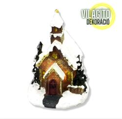 Világítós templom, mérete: 5, 9x10, 7x6, 6 cm