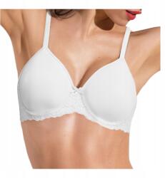 Siélei Klasszikus Sétáló Melltartó Sima Fehér Csipkével Esküvő Sielei 75C (bielizna ślubna biustonosz 2686 Sielei)