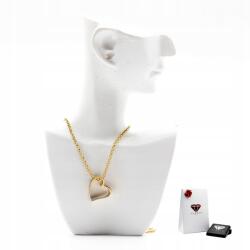  Nyaklánc Celeb Szív Ezüst 925 Aranyozott Állítható Ajándék Doboz