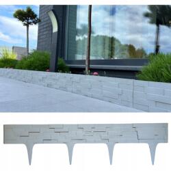 GardenPlast Palisada gyepszegély Stone 0, 8mb szürke Kerti (stone szary)
