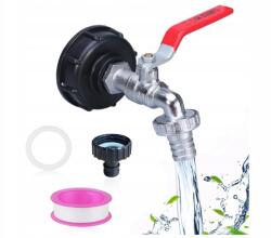  Zioya Ibc leeresztő csap 3/4 hüvelyk, 1000 l-es Ibc tartályhoz, Ibc tartály tartozékok