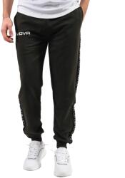 GIVOVA TERRY BAND Uniszex melegítőnadrág - Khaki / Fekete csík