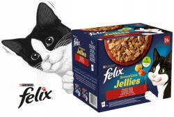 Purina Felix Sensations Ízkeverék macskaeledel Zselében 24 x 85 g