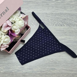  Barones állítható pántos tanga „kék pöttyös tanga 63318