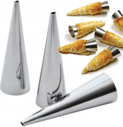  Nagy Süteményformák Cső alakú 3 db-os (Foremki do rurek)