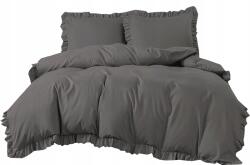 Strefa Spania Ágynemű garnitúra 160x200 fodros ágynemű grafit