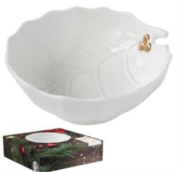 Easy Life Karácsonyi mintás Porcelán tál - Holly & Berries