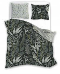 Faro Ágynemű garnitúra 220x200 cm zöld virágok 100% pamut szatén (324234523)