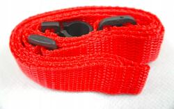 Kazoo Polska Ukulele heveder univerzális piros neon állítható nylon póráz (PUUCZ-01)