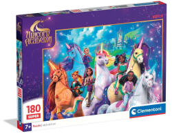Unikornis Akadémia Rainbow Valley 180 db-os puzzle Clementoni