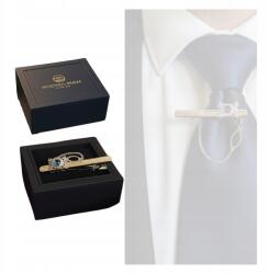 Nyakkendőcsipesz Ezüst Kristály Osztrák Elegáns Ajándék (spinka do mankietów)