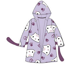  Gabi babaháza Cat Purple gyerek köntös 3 - 8 év / 98 - 128 cm