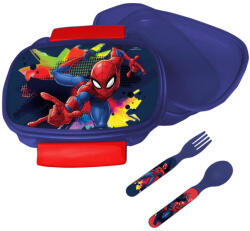  Pókember Splotch szendvicsdoboz + evőeszköz szett