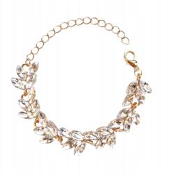 Kokonet Arany kristály karkötő Esküvő Esküvői csillogó cirkóniákkal (1-0129)