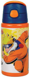  Naruto Fire Orange alumínium szívószálas kulacs akasztóval 500 ml
